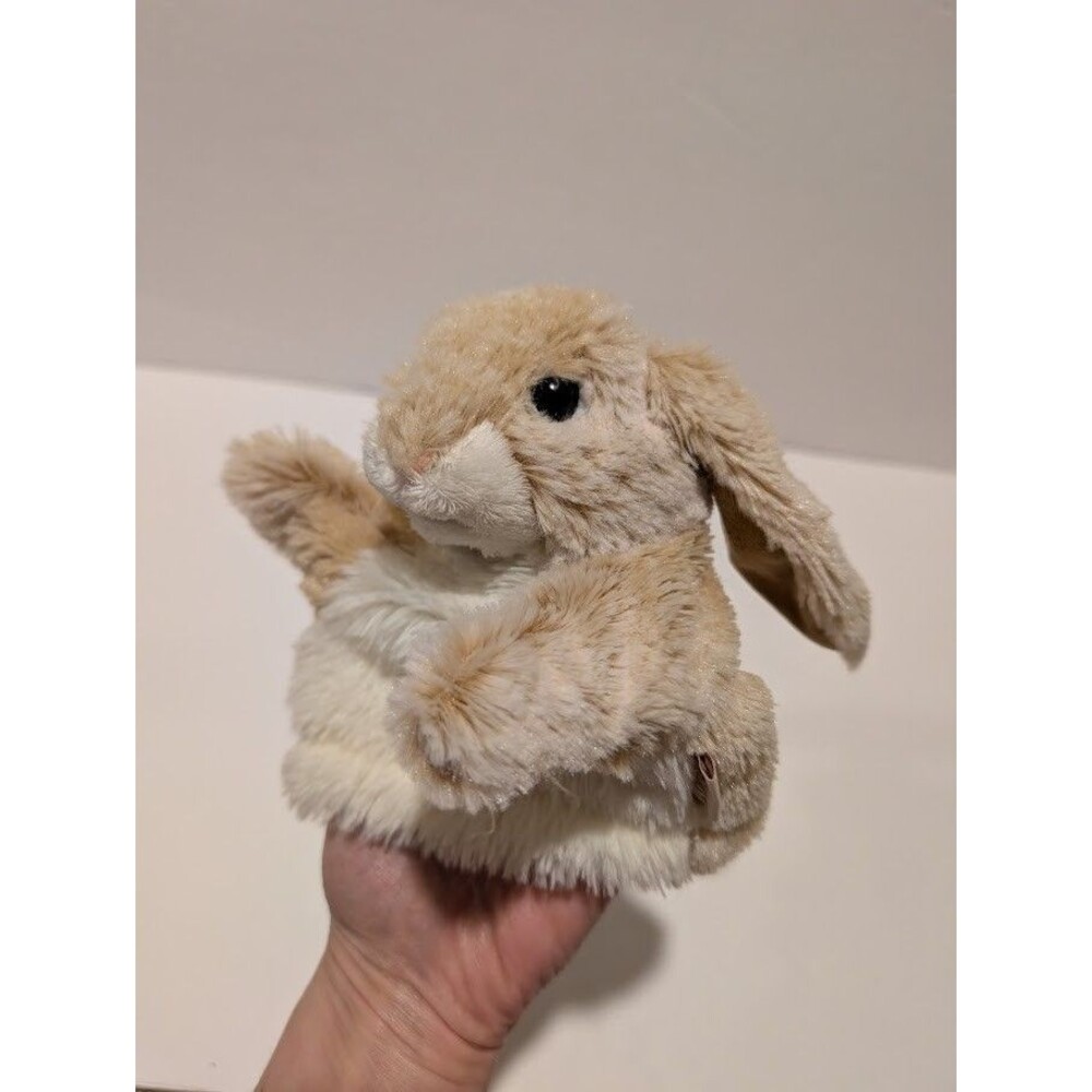 Folkmanis Little Lop Rabbit Hand Puppet 6" Plush Bunny Realistic soft Toy vgc